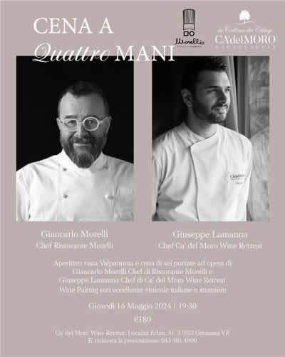 cena 4 mani Valpantena Morelli Chef