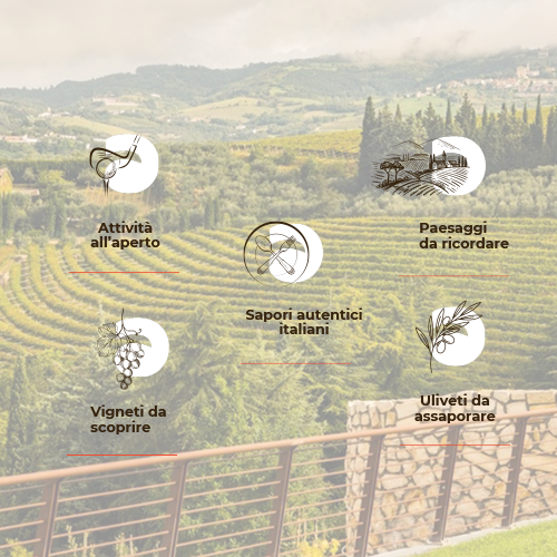 Just minutes from Verona, the Valpantena valley unfolds among rolling hills dotted with vineyards and ancient olive groves